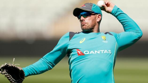 Australia's Aaron Finch takes part in a training session.(Action Images via Reuters)