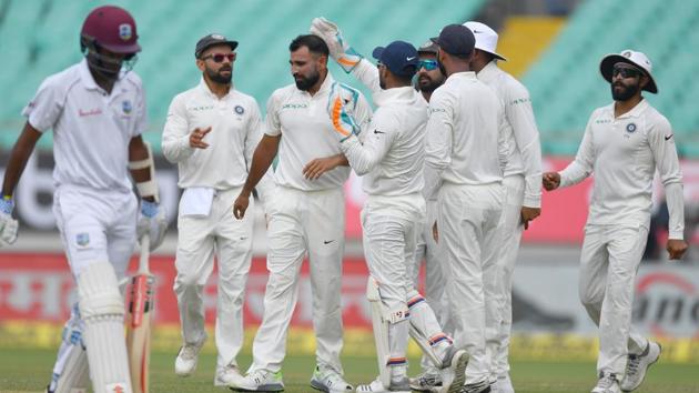 India vs West Indies, 1st Test Day 2 Live Updates: India face West Indies on Day 2 of the 1st Test in Rajkot.(AFP)