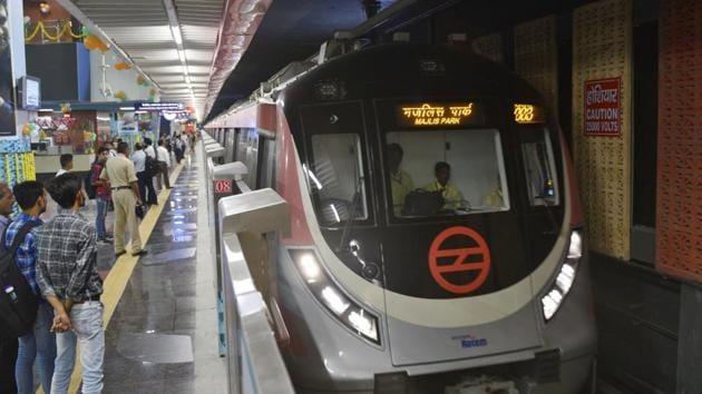 The 59-km Majlis Park-Shiv Vihar corridor, which is being inaugurated in sections, once fully operational will become the longest corridor on the Delhi Metro network. (Sanchit Khanna/HT PHOTO) The 59-km Majlis Park-Shiv Vihar corridor, which is being inaugurated in sections, once fully operational will become the longest corridor on the Delhi Metro network. (Sanchit Khanna/HT PHOTO)