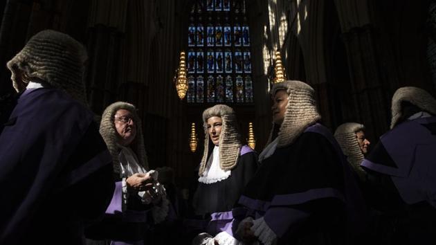 Circuit Court Judges gather at Westminster Abbey ahead of the annual service to mark the start of the legal year, in London, England. (Dan Kitwood / Getty Images) Circuit Court Judges gather at Westminster Abbey ahead of the annual service to mark the start of the legal year, in London, England. (Dan Kitwood / Getty Images)