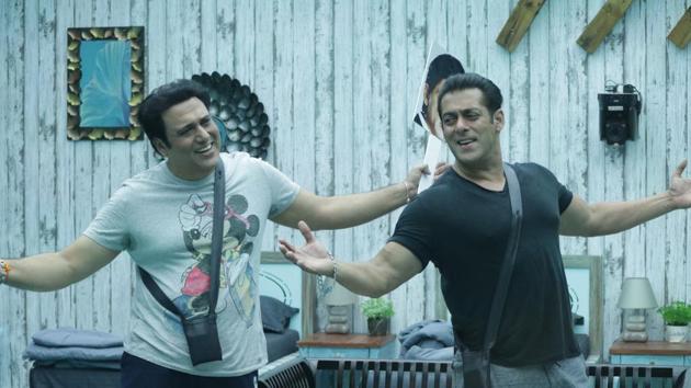 Salman Khan with Govinda on Bigg Boss 12 Weekend Ka Vaar,