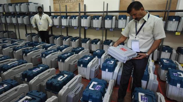 The Election Commission on Saturday announced poll dates for Madhya Pradesh,Rajasthan, Chhattisgarh, Mizoram and Telangana.(HT file photo)