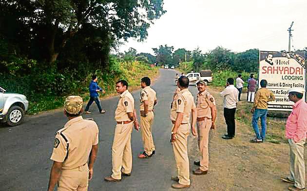Police and forest personnel at the site of the attack. (HT FILE PHOTO) Police and forest personnel at the site of the attack. (HT FILE PHOTO)