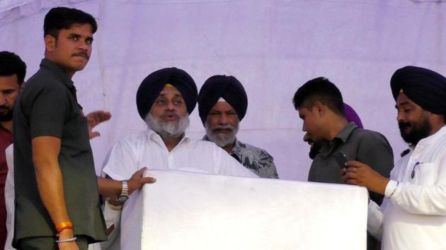 With much at stake, the SAD has gone all out in the past 10 days while making arrangements for this rally. (HT Photo) With much at stake, the SAD has gone all out in the past 10 days while making arrangements for this rally. (HT Photo)