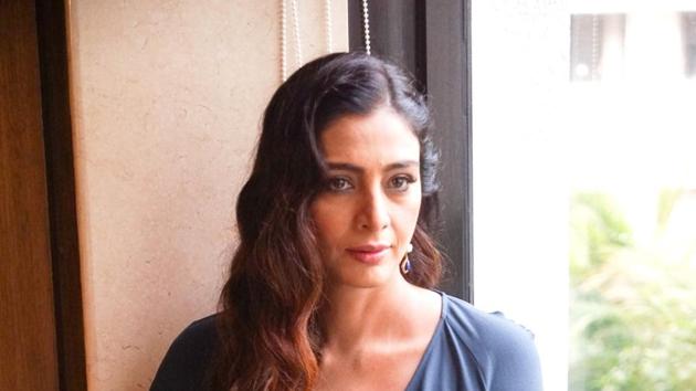 Tabu during a media interaction to promote her upcoming film Andhadhun in Mumbai.(IANS)