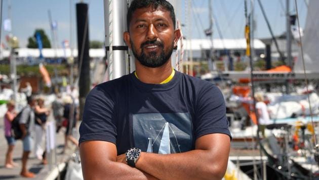 Days after being rescued from the Indian Ocean in a multi-nation operation, commander Abhilash Tomy, who was under medical observation at Ile Amsterdam, was brought to Visakhapatnam safely onboard INS Satpura Saturday.(AFP File Photo)