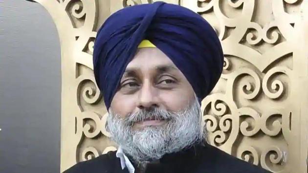 SAD president Sukhbir Singh Badal (HT File) SAD president Sukhbir Singh Badal (HT File)