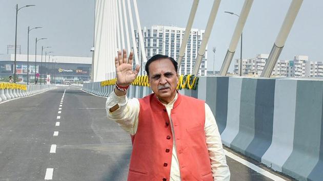 Gujarat chief minister Vijay Rupani in Surat October 2. (PTI Photo) Gujarat chief minister Vijay Rupani in Surat October 2. (PTI Photo)