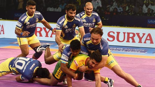 Pro Kabaddi League 2018 Live Streaming: Tamil Thalaivas face UP Yoddha on Monday.(PTI)