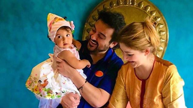 Adnan Sami with his wife Roya and daughter Medina. (Twitter) Adnan Sami with his wife Roya and daughter Medina. (Twitter)