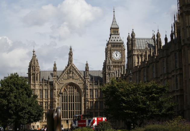 A general view of Palace of Westminster and the Queen Elizabeth Tower which contains the bell known as 'Big Ben' in London.(AP Photo)