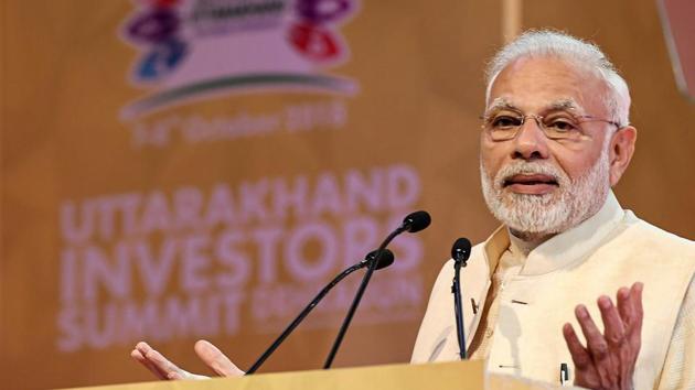 Prime Minister Narendra Modi on Wednesday addressed booth-level workers of the BJP via NaMo app.(PTI file photo) Prime Minister Narendra Modi on Wednesday addressed booth-level workers of the BJP via NaMo app.(PTI file photo)
