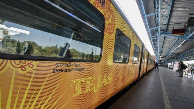 Tejas Express was earlier expected to be launched on the eve of Independence Day.(HT File)