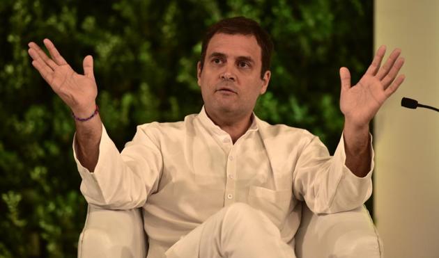 Rahul Gandhi, President, Indian National Congress during the Hindustan Times Leadership Summit, New Delhi, October 5 (Virendra Singh Gosain/HT PHOTO) Rahul Gandhi, President, Indian National Congress during the Hindustan Times Leadership Summit, New Delhi, October 5 (Virendra Singh Gosain/HT PHOTO)