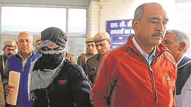 The class 11 student accused of murdering a seven-year-old in a school toilet in September 2017. The juvenile allegedly committed the murder to have school exams and a parent-teacher meeting postponed. (Parveen Kumar/HT File Photo) The class 11 student accused of murdering a seven-year-old in a school toilet in September 2017. The juvenile allegedly committed the murder to have school exams and a parent-teacher meeting postponed. (Parveen Kumar/HT File Photo)