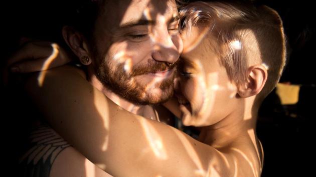 Harrison and Sandra Manzoni embrace at their home in 2018. “Sandra is the dream. I never thought I could actually have Sandra -she is everything I've always hoped for in a partner.” Harrison recounted how nervous he was when he first asked Manzoni out, telling a friend how he couldn’t breathe around her. Now, a year after their engagement, “I’ve learned how to breathe with her in the house,” he said jokingly. (Sara Swaty / REUTERS) Harrison and Sandra Manzoni embrace at their home in 2018. “Sandra is the dream. I never thought I could actually have Sandra -she is everything I've always hoped for in a partner.” Harrison recounted how nervous he was when he first asked Manzoni out, telling a friend how he couldn’t breathe around her. Now, a year after their engagement, “I’ve learned how to breathe with her in the house,” he said jokingly. (Sara Swaty / REUTERS)