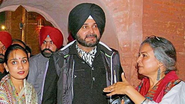 Local bodies minister Navjot Singh Sidhu during the inauguration of Lok Virsa museum at Ram Bagh Gate in Amritsar on Friday. (Sameer Sehgal/HT) Local bodies minister Navjot Singh Sidhu during the inauguration of Lok Virsa museum at Ram Bagh Gate in Amritsar on Friday. (Sameer Sehgal/HT)