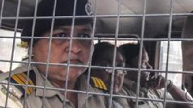 Shoma Sen (centre) being taken to the Shivajinagar court in Pune. (Sanket Wankhade/HT FILE PHOTO) Shoma Sen (centre) being taken to the Shivajinagar court in Pune. (Sanket Wankhade/HT FILE PHOTO)