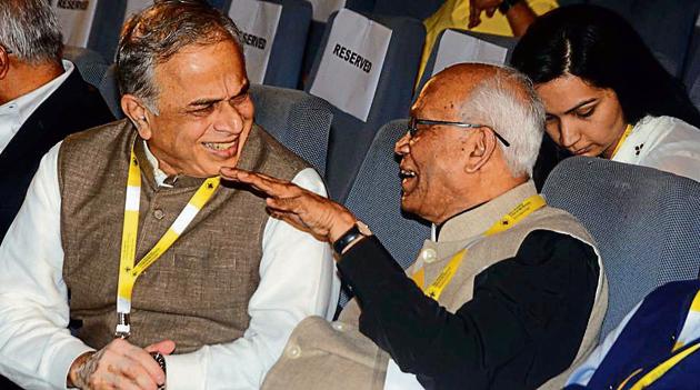RA Mashelkar (right), national research professor and president, global research alliance, with Ajit Ragnekar, director general, research and innovation circle of Hyderabad, on Saturday.(SHANKAR NARAYAN/HT PHOTO) RA Mashelkar (right), national research professor and president, global research alliance, with Ajit Ragnekar, director general, research and innovation circle of Hyderabad, on Saturday.(SHANKAR NARAYAN/HT PHOTO)
