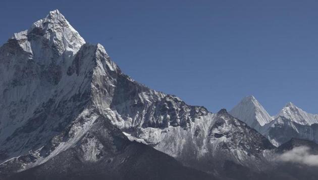 At least eight climbers from a South Korean expedition have died on Nepal’s Mount Gurja after their camp was devastated by a violent snowstorm, officials said Saturday. (Representative Image/AP File Photo) At least eight climbers from a South Korean expedition have died on Nepal’s Mount Gurja after their camp was devastated by a violent snowstorm, officials said Saturday. (Representative Image/AP File Photo)