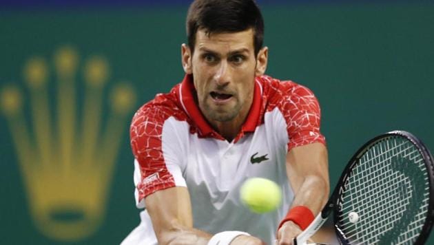 Novak Djokovic of Serbia in action against Alexander Zverev of Germany.(REUTERS)