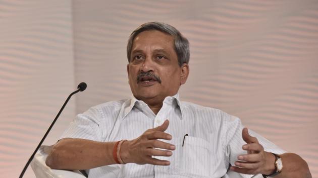 Goa chief minister Manohar Parrikar was admitted to the All India Institute of Medical Sciences (AIIMS) in the national capital on September 15.(HT File Photo)