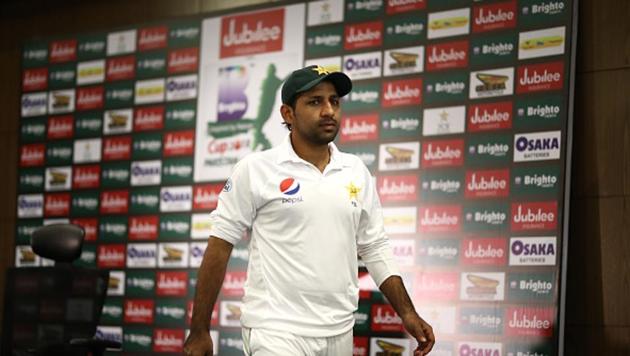 DUBAI, UNITED ARAB EMIRATES - OCTOBER 11: Sarfraz Ahmed of Pakistan leaves a press conference after day five of the First Test match in the series between Australia and Pakistan at Dubai International Stadium on October 11, 2018 in Dubai, United Arab Emirates (Getty Images) DUBAI, UNITED ARAB EMIRATES - OCTOBER 11: Sarfraz Ahmed of Pakistan leaves a press conference after day five of the First Test match in the series between Australia and Pakistan at Dubai International Stadium on October 11, 2018 in Dubai, United Arab Emirates (Getty Images)