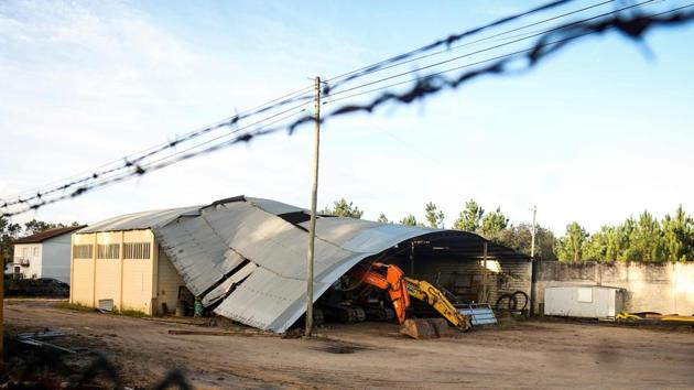 'Zombie' storm Leslie hits Portugal and Spain, leaves ...