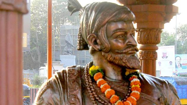 A statue of the Maratha king Shivaji(HT Photo)