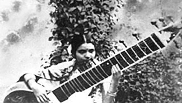 Annapurna Devi started learning the sitar at the age of five .(HT Archive)