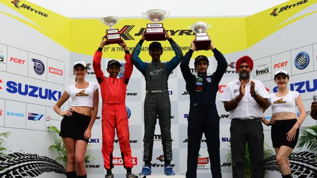 JKFMSCI National Racing Championship: Winners of round 3 of the JK Tyre Novice Cup.