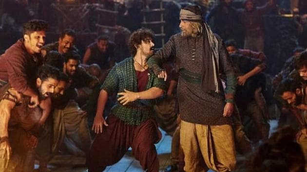 Aamir Khan and Amitabh Bachchan in a shot from Thugs Of Hindostan song Vashmalle.