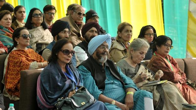 Audience during the first day of Khuswant Sing Literature Festival at Kasauli on October 12.(Ravi Kumar/HT) Audience during the first day of Khuswant Sing Literature Festival at Kasauli on October 12.(Ravi Kumar/HT)