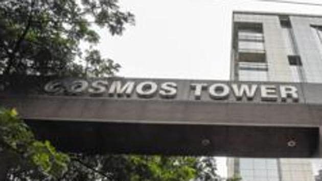 Cosmos bank headquarters on Ganeshkhind road in Pune. (HT file PHOTO) Cosmos bank headquarters on Ganeshkhind road in Pune. (HT file PHOTO)
