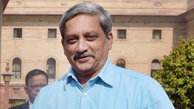 Goa chief minister Manohar Parrikar’s health has improved and doctors have advised him rest for a week, his office said Monday.(PTI File Photo)