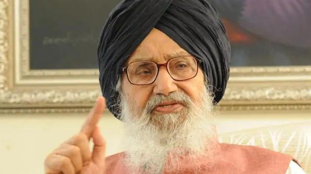 Former Punjab CM Parkash Singh Badal(HT File)