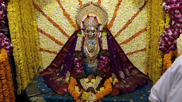 Shree Tambdi Jogeshwari Mandir houses the Goddess that is special to the city. The historical references dates back to 16th century which reveals that , Tambdi Jogeshwari was the Gram Devata, of Pune alias Punwaadi or Kasabe-Pune , called at that time.The idol of the deity is supposed to be ‘Swayambhu’ or self-born. (RAHUL RAUT/HT PHOTO)