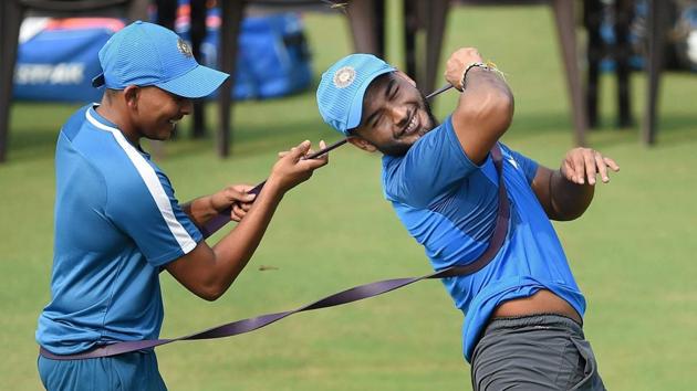 File image of Prithvi Shaw (left) and Rishabh Pant. (PTI) File image of Prithvi Shaw (left) and Rishabh Pant. (PTI)