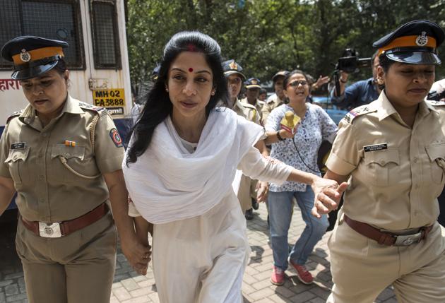 Mukerjea, referring to medical reports prepared by doctors at JJ Hospital, said she was undergoing “ischemic changes in my brain vessels” (HT Photo) Mukerjea, referring to medical reports prepared by doctors at JJ Hospital, said she was undergoing “ischemic changes in my brain vessels” (HT Photo)