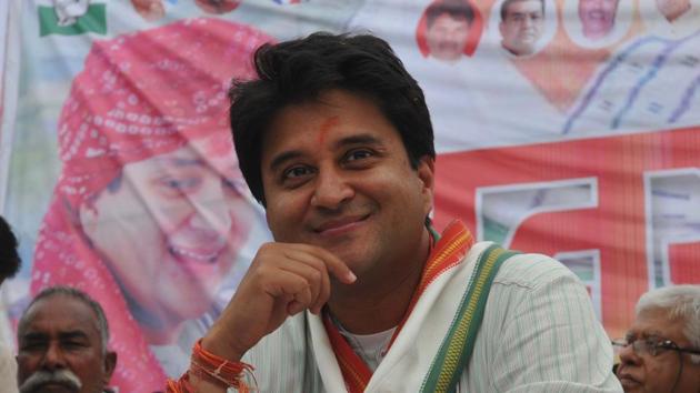 Jyotiradtiya Scindia heads the Congress campaign committee in Madhya Pradesh.(Mujeeb Faruqui/HT Photo) Jyotiradtiya Scindia heads the Congress campaign committee in Madhya Pradesh.(Mujeeb Faruqui/HT Photo)