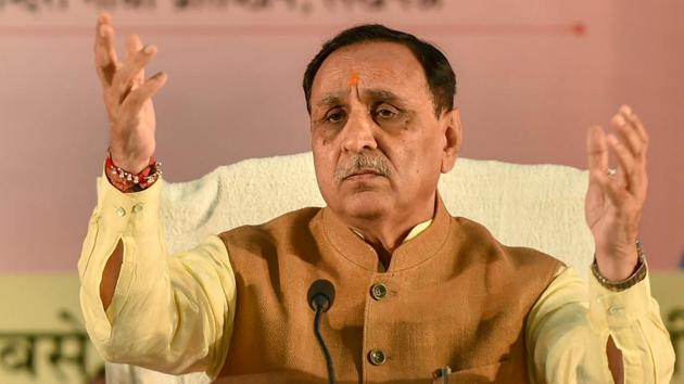 Gujarat CM Vijay Rupani at a press meet in Lucknow, Monday, Oct 15, 2018. (PTI) Gujarat CM Vijay Rupani at a press meet in Lucknow, Monday, Oct 15, 2018. (PTI)