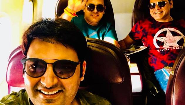 Kapil Sharma shared a picture to announce his arrival in Mumbai.(Facebook)