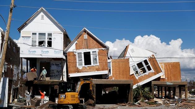 Damage caused by Hurricane Michael seen in Mexico Beach, Florida.(REUTERS) Damage caused by Hurricane Michael seen in Mexico Beach, Florida.(REUTERS)