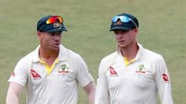 FILE PHOTO: Cricket - South Africa vs Australia - First Test Match - Kingsmead Stadium, Durban, South Africa - March 5, 2018. Australia's David Warner and Steve Smith leave the pitch after beating South Africa. REUTERS/Rogan Ward/File Photo (REUTERS) FILE PHOTO: Cricket - South Africa vs Australia - First Test Match - Kingsmead Stadium, Durban, South Africa - March 5, 2018. Australia's David Warner and Steve Smith leave the pitch after beating South Africa. REUTERS/Rogan Ward/File Photo (REUTERS)