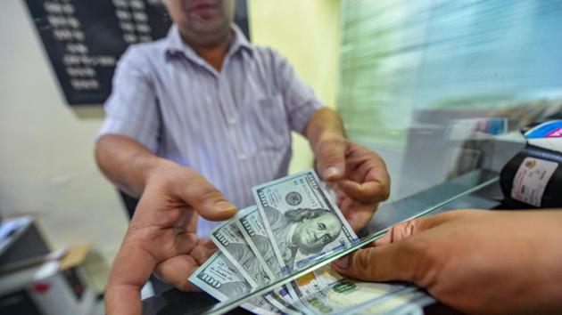 So far this year, the rupee has lost 15% of its value vis-à-vis the dollar and has been among the worst performing currencies in emerging markets.(PTI) So far this year, the rupee has lost 15% of its value vis-à-vis the dollar and has been among the worst performing currencies in emerging markets.(PTI)