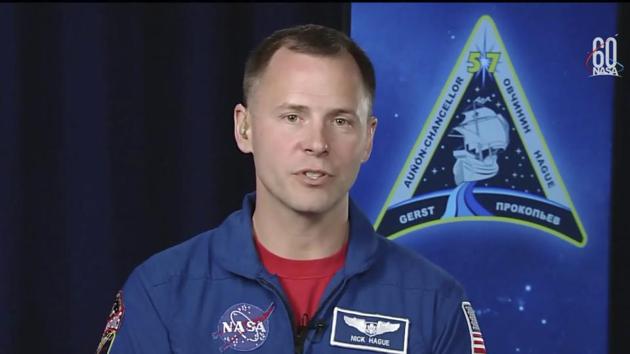 NASA astronaut Nick Hague, who survived the Oct. 11, 2018, failed launch and emergency landing, speaks on Tuesday from the NASA Johnson Space Center in Houston. Hague and Russian Alexei Ovchinin were two minutes into their flight last Thursday from Kazakhstan to the International Space Station when the Soyuz rocket failed. (AP) NASA astronaut Nick Hague, who survived the Oct. 11, 2018, failed launch and emergency landing, speaks on Tuesday from the NASA Johnson Space Center in Houston. Hague and Russian Alexei Ovchinin were two minutes into their flight last Thursday from Kazakhstan to the International Space Station when the Soyuz rocket failed. (AP)