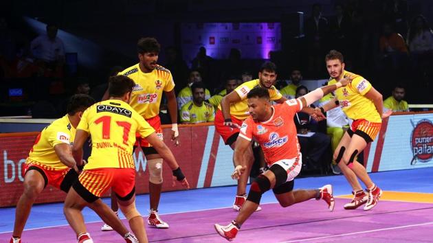 This was Gujrat Fortunegiants’ first win in this season’s Pro Kabaddi League. (Pro Kabaddi) This was Gujrat Fortunegiants’ first win in this season’s Pro Kabaddi League. (Pro Kabaddi)