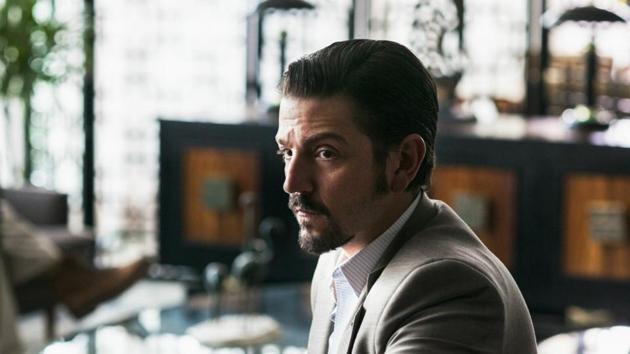 Diego Luna plays Miguel Félix Gallardo in Narcos Mexico.