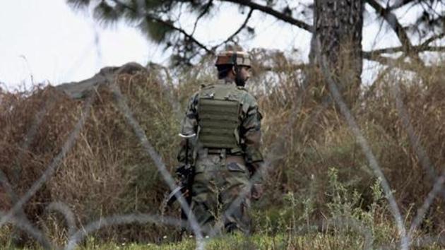 An Indian Army jawan patrolling at the Line of Control (LOC) in Poonch district of Jammu and Kashmir. (PTI File Photo) An Indian Army jawan patrolling at the Line of Control (LOC) in Poonch district of Jammu and Kashmir. (PTI File Photo)