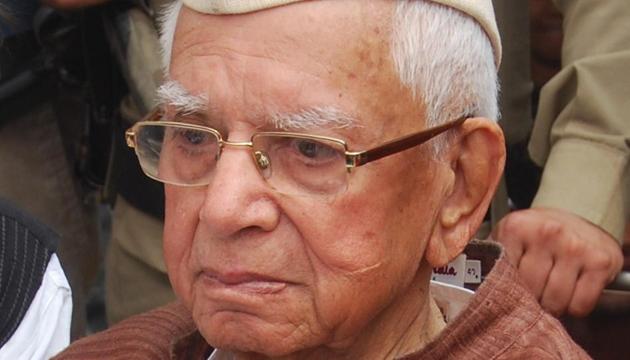 In the Congress for virtually his entire political career, ND Tiwari got along with politicians across the spectrum.(HT File Photo)